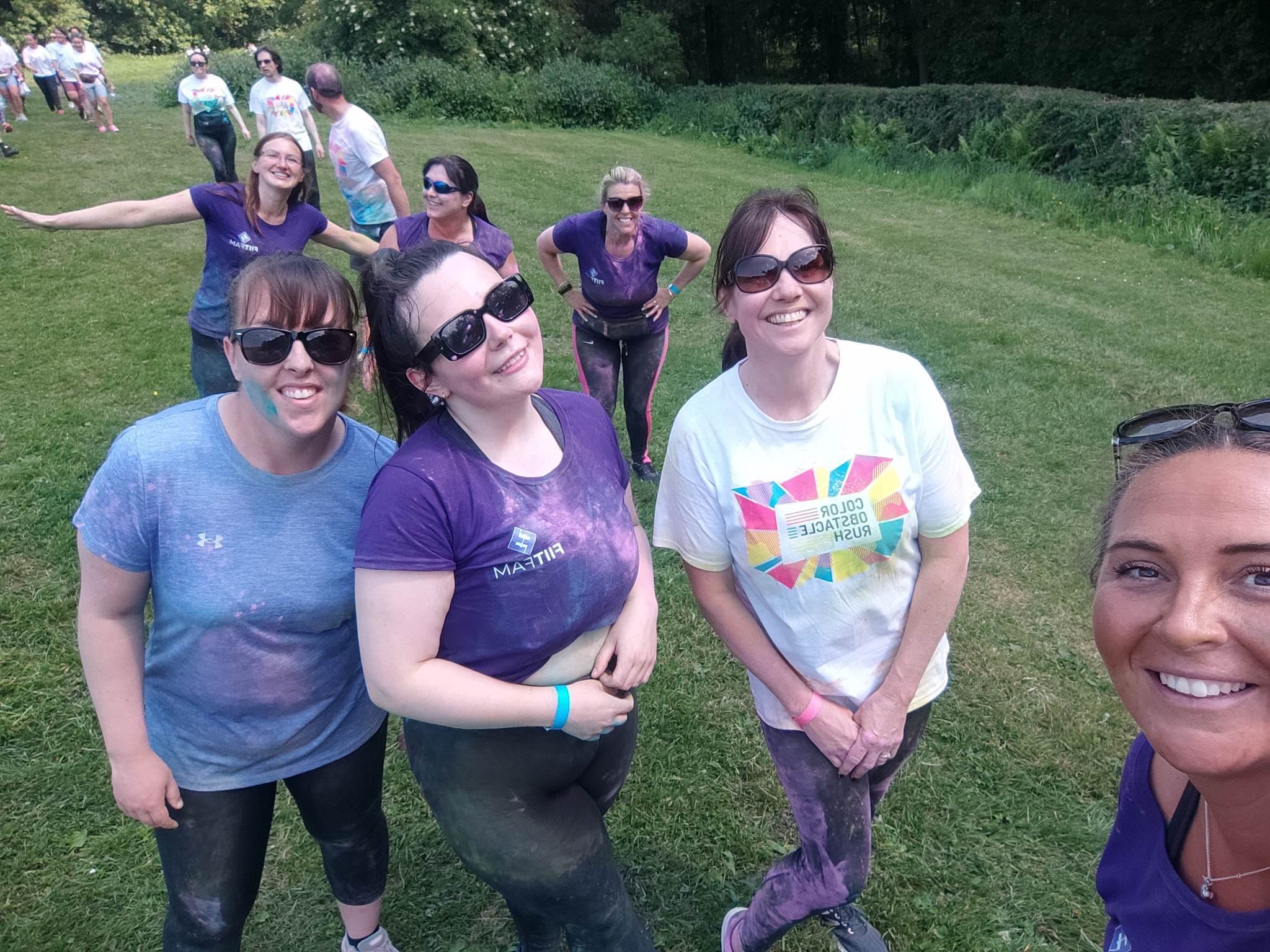 FIITFAM group at the colour run